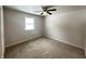 Well-lit bedroom with new carpet and a ceiling fan at 2526 Pleasant W Way, Carmel, IN 46280