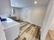 Modern kitchen with gray cabinets and quartz countertops at 2526 Pleasant W Way, Carmel, IN 46280
