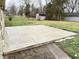Concrete patio in backyard needing some repairs at 2526 Pleasant W Way, Carmel, IN 46280