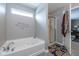 Relaxing bathroom with soaking tub and shower at 4046 Stubbington Ln, Indianapolis, IN 46239