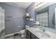 Simple bathroom with shower and toilet at 4046 Stubbington Ln, Indianapolis, IN 46239