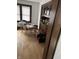 Dining room with hardwood floors and built-in hutch at 448 N Gray St, Indianapolis, IN 46201