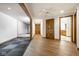 Finished basement living space features flooring and open floor plan at 5508 Bay Landing Cir, Indianapolis, IN 46254