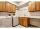 Well-equipped laundry room featuring modern appliances and ample storage for added convenience at 5508 Bay Landing Cir, Indianapolis, IN 46254