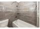 Suburban bathroom with tile shower/tub combo at 8207 Shorewalk Dr, Indianapolis, IN 46236