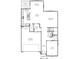 One-story house floor plan featuring a kitchen, great room, and garage at 1175 Bevy Blvd, Danville, IN 46122