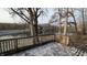 Lake view from deck, winter scene at 3 Lake Hart, Mooresville, IN 46158