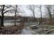 Lake view with picnic table, snow on ground at 3 Lake Hart, Mooresville, IN 46158