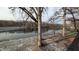 Lake view from deck, winter scene at 3 Lake Hart, Mooresville, IN 46158