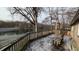 Lake view from deck, winter scene at 3 Lake Hart, Mooresville, IN 46158
