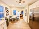Open concept kitchen with view into adjacent living room at 3305 S New Jersey St, Indianapolis, IN 46227