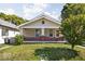 Charming single-story home featuring a cozy front porch and a well-maintained lawn at 3614 E New York St, Indianapolis, IN 46201