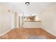 Bright living room featuring hardwood-style floors and neutral paint at 3614 E New York St, Indianapolis, IN 46201