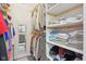 Well-organized closet offering substantial storage at 5152 Coppertree Ln, Avon, IN 46123