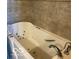 Walk-in bathtub with tiled surround and multiple jets at 5420 Skyridge Dr, Indianapolis, IN 46250