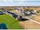 Aerial view of community, pond, and farm at 5763 Cr W 750 N, McCordsville, IN 46055