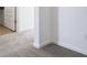 Grey carpet in the upper level hallway at 5763 Cr W 750 N, McCordsville, IN 46055