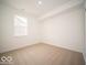 Bright, carpeted bedroom with a large window, providing ample natural light at 6047 Granby Dr, Whitestown, IN 46075