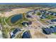 Aerial view of a new residential community at 9497 Dogwood Dr, McCordsville, IN 46055