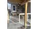 Covered patio with brick flooring and wooden support beams at 1348 N Lasalle St, Indianapolis, IN 46201