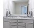 Clean bathroom with granite countertops and a double vanity at 18655 Moray St, Westfield, IN 46069