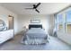 Main bedroom with ceiling fan and dresser at 18655 Moray St, Westfield, IN 46069