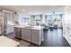 Modern kitchen with island, stainless steel appliances, and ample cabinetry at 18655 Moray St, Westfield, IN 46069