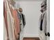 Walk-in closet with double hanging rods and drawers at 2240 Mozart Dr, Greenfield, IN 46140