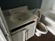 Bathroom with toilet and vanity at 2317 Fowler St, Anderson, IN 46012