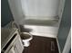 Bathroom with bathtub, toilet, and sink at 2317 Fowler St, Anderson, IN 46012