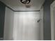 Small shower stall with white walls at 2317 Fowler St, Anderson, IN 46012