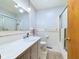 Bathroom with shower/tub, vanity, and tile flooring at 2509 W Euclid Ave, Muncie, IN 47304