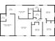 Detailed floor plan showcasing layout with dimensions of rooms and spaces in the home at 3647 Richelieu Rd, Indianapolis, IN 46226