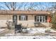 Cozy patio with seating area, adjacent to home and grill at 3909 S Lasalle St, Indianapolis, IN 46237