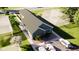 Aerial view showing house layout and landscaping at 4521 Norwaldo Ave, Indianapolis, IN 46205