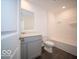 Bathroom with vanity and tub-shower combo at 5592 Cattail Branch Ln, Clayton, IN 46118