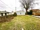 Large backyard with detached garage and mature tree at 57 N 6Th Ave, Beech Grove, IN 46107