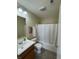 Neat bathroom with shower/tub combo at 706 Shagbark Ct, Plainfield, IN 46168