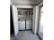 Convenient laundry closet with washer and dryer at 721 Leisure Ln, Greenwood, IN 46142