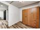 Spacious bedroom with built-in wooden wardrobe at 940 W 53Rd St, Indianapolis, IN 46208