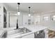 Modern kitchen sink with marble countertop at 940 W 53Rd St, Indianapolis, IN 46208