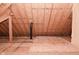Unfinished attic area with wood framing and plywood flooring at 10100 Sanctuary Dr, Brownsburg, IN 46112