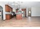 Spacious kitchen, featuring stainless steel appliances and an island at 10100 Sanctuary Dr, Brownsburg, IN 46112