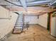 Unfinished basement area with open space at 1307 W Congress Ave, Indianapolis, IN 46208
