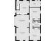 Two-bedroom home floor plan, shows kitchen and living room at 1307 W Congress Ave, Indianapolis, IN 46208