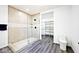 Modern bathroom with walk-in shower, toilet and spacious storage at 459 N Concord St, Indianapolis, IN 46222