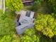 Top-down view of house nestled in the trees at 7812 Preservation Dr, Indianapolis, IN 46278