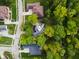 Bird's-eye view of house location and neighborhood at 7812 Preservation Dr, Indianapolis, IN 46278
