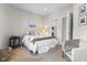 Cozy bedroom with ensuite bathroom access at 7812 Preservation Dr, Indianapolis, IN 46278