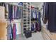 Large walk-in closet with ample shelving and hanging space at 7812 Preservation Dr, Indianapolis, IN 46278